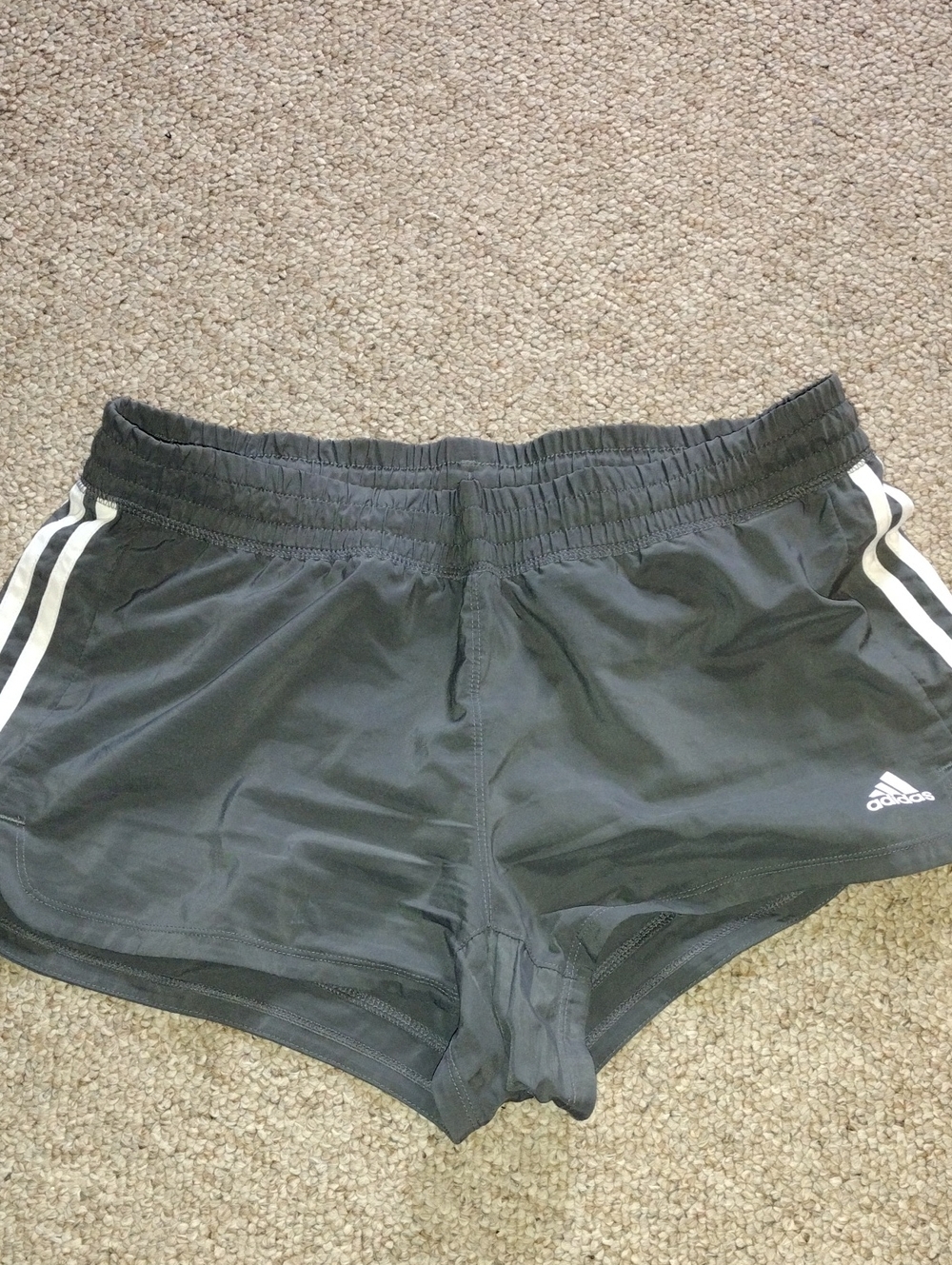 adidas Athletic Shorts with White Side Stripes